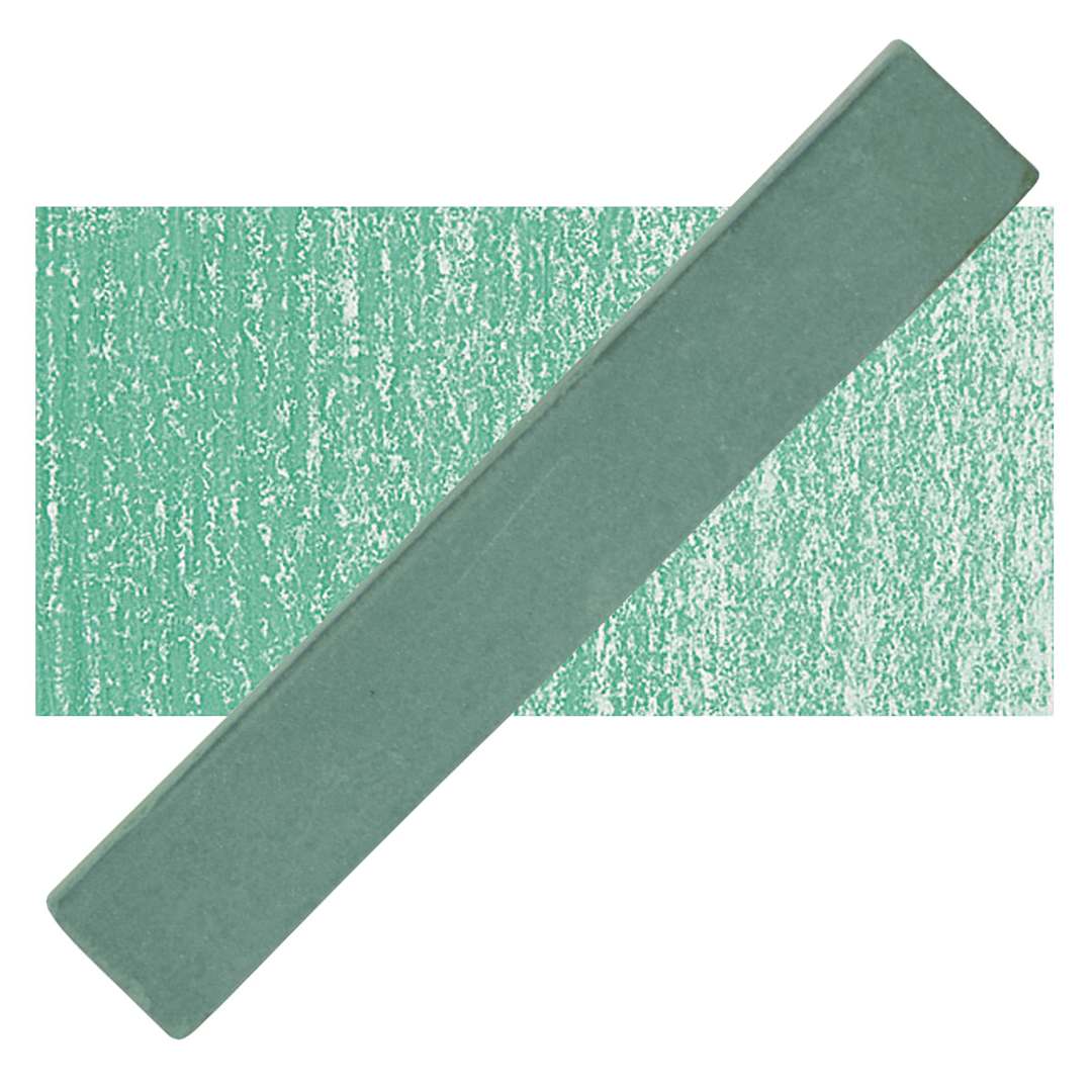 Open in modal - Holbein Artists' Soft Pastel - Green Gray pastel and swatch