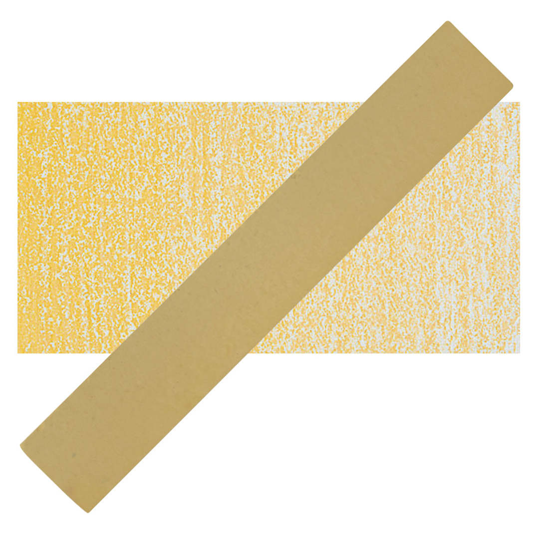 Open in modal - Holbein Artists' Soft Pastel - Naples Yellow 3 pastel and swatch