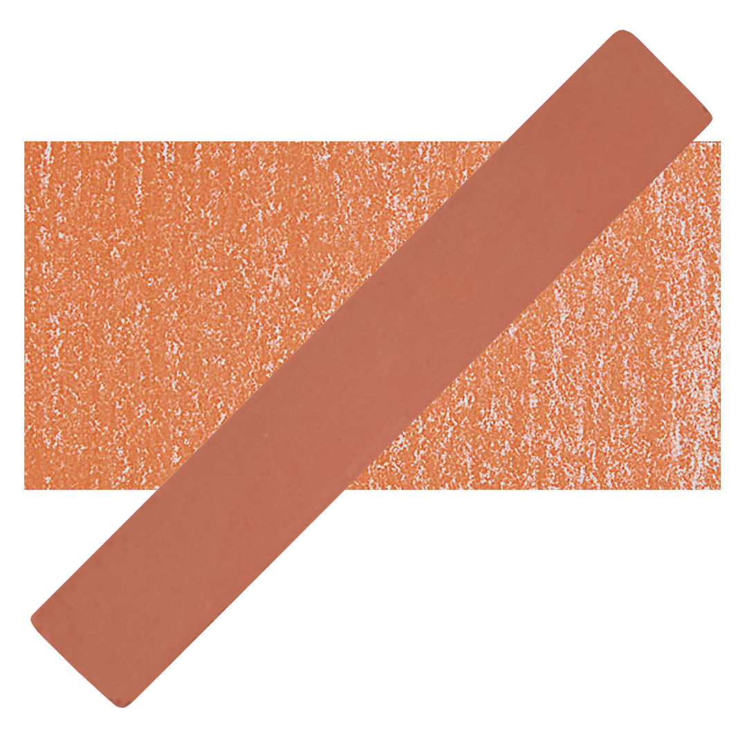 Open in modal - Holbein Artists' Soft Pastel - Orange 2 pastel and swatch