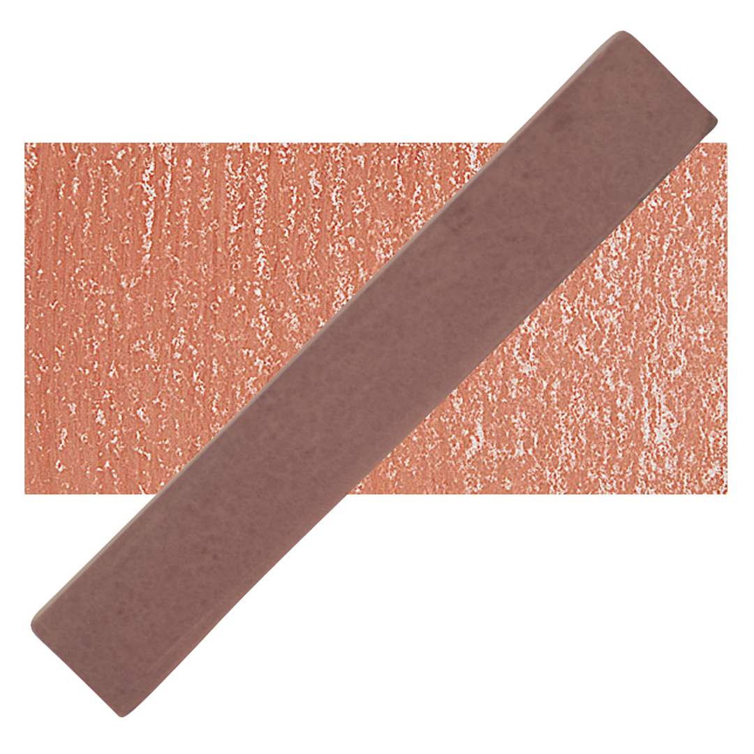 Open in modal - Holbein Artists' Soft Pastel - Pale Brown 1 pastel and swatch
