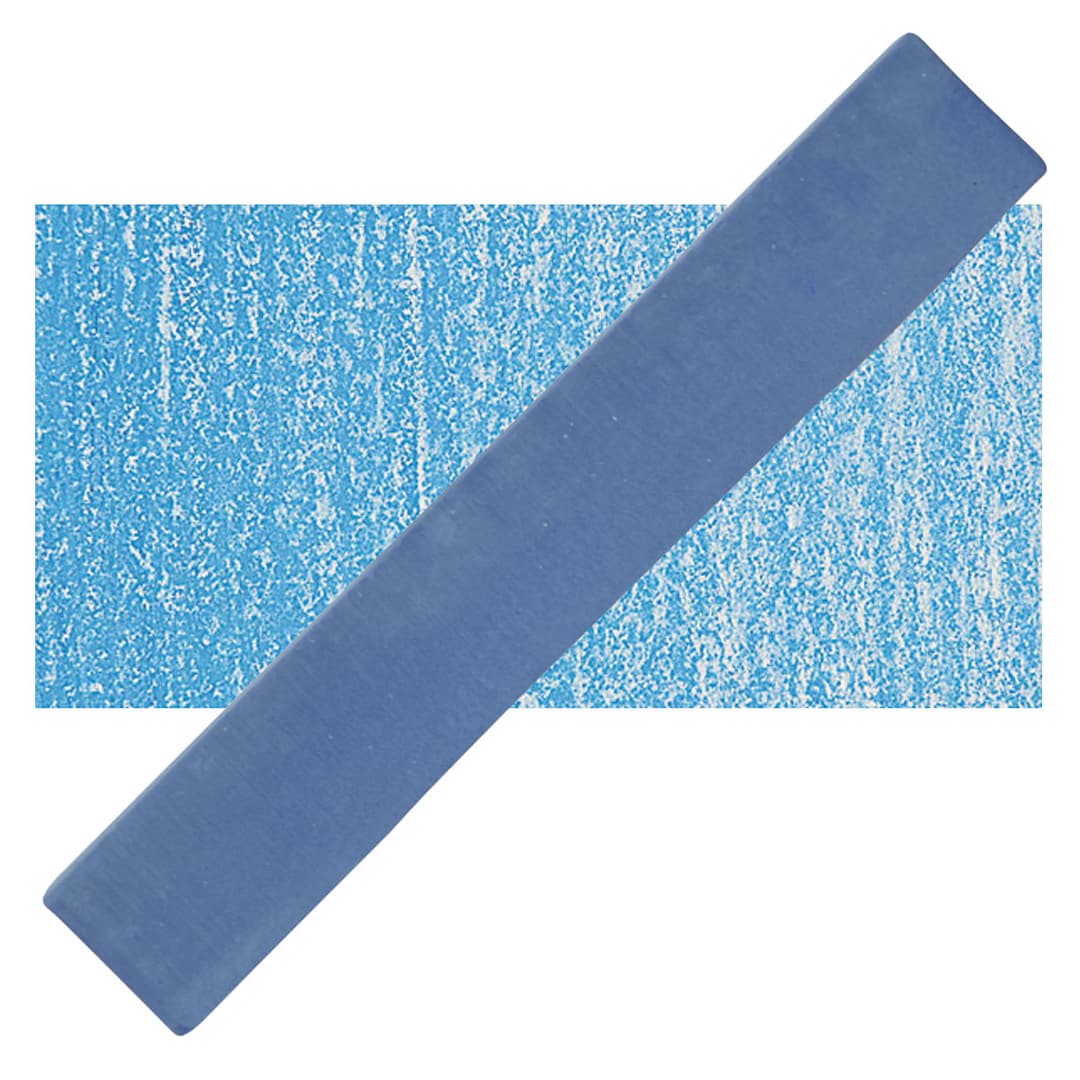 Open in modal - Holbein Artists' Soft Pastel - Prussian Blue 3 pastel and swatch