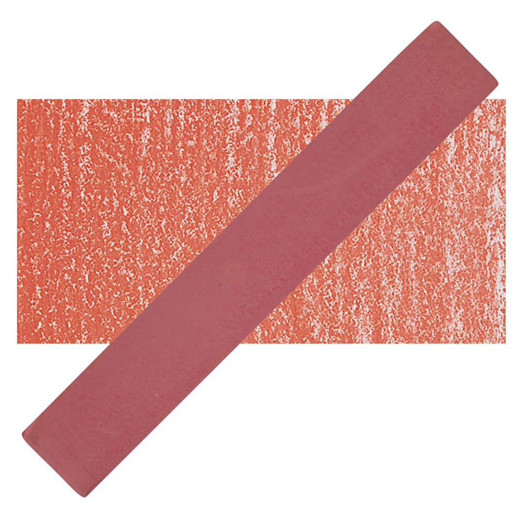 Open in modal - Holbein Artists' Soft Pastel - Scarlet 2 pastel and swatch
