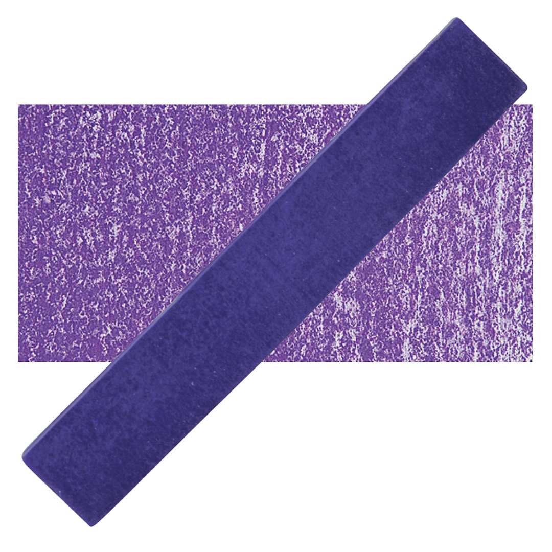 Open in modal - Holbein Artists' Soft Pastel - Violet 1 pastel and swatch