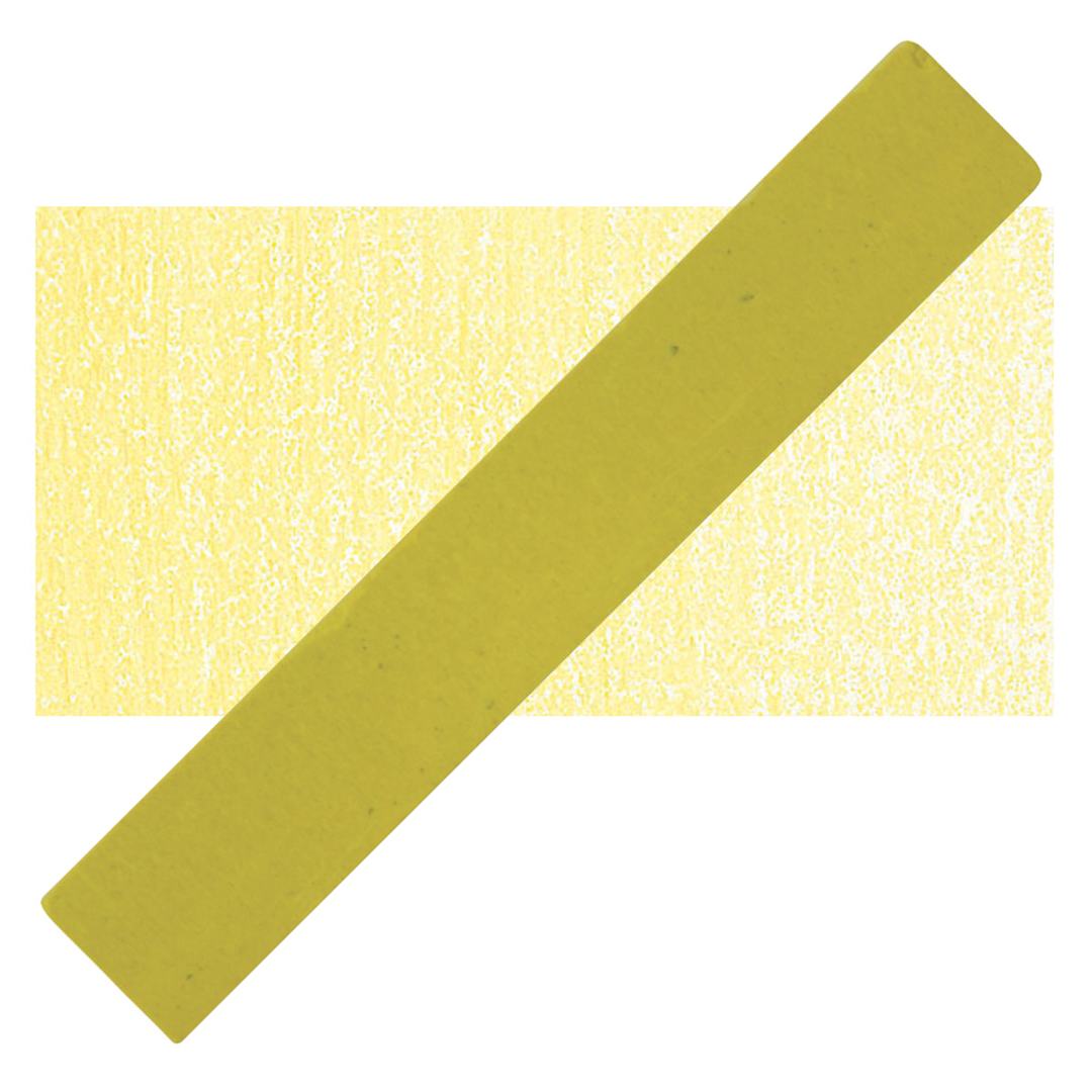 Open in modal - Holbein Artists' Soft Pastel - Yellow 1 pastel and swatch