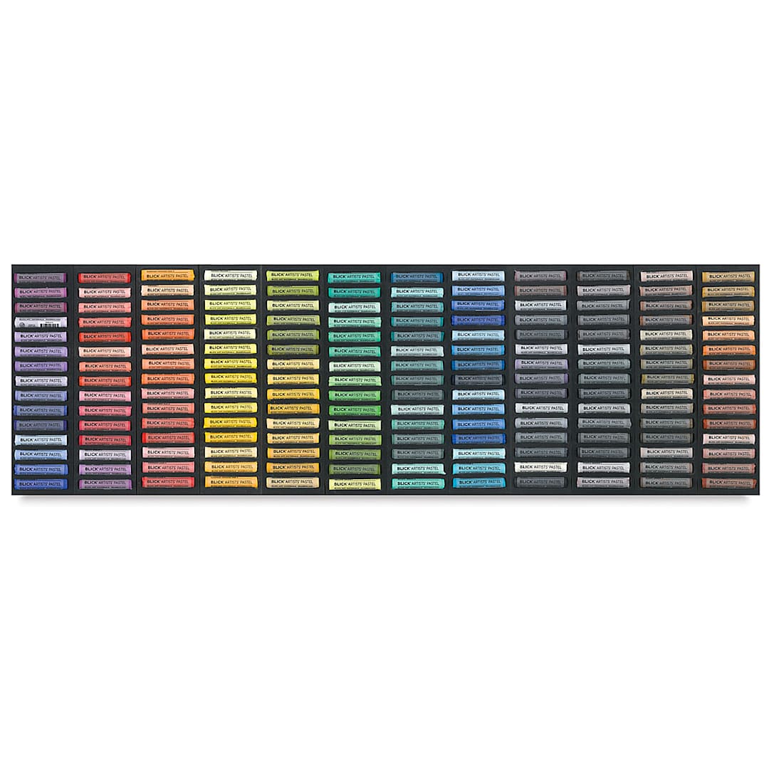Open in modal - Blick Artists' Soft Pastel Set - Assorted Colors, Set of 180 (inside package)