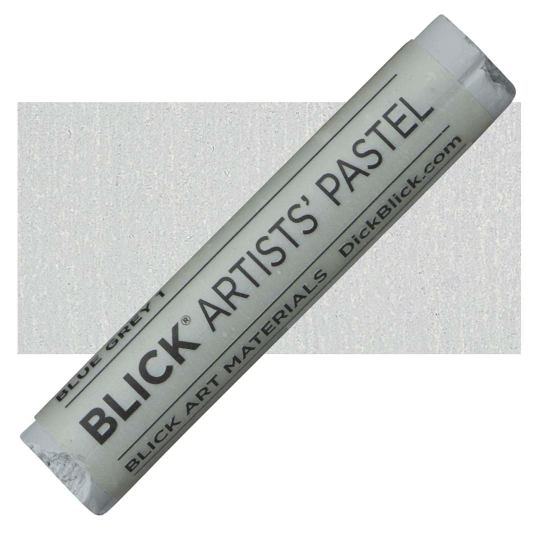 Open in modal - Blick Artists' Soft Pastel - Blue Gray 1 pastel and swatch