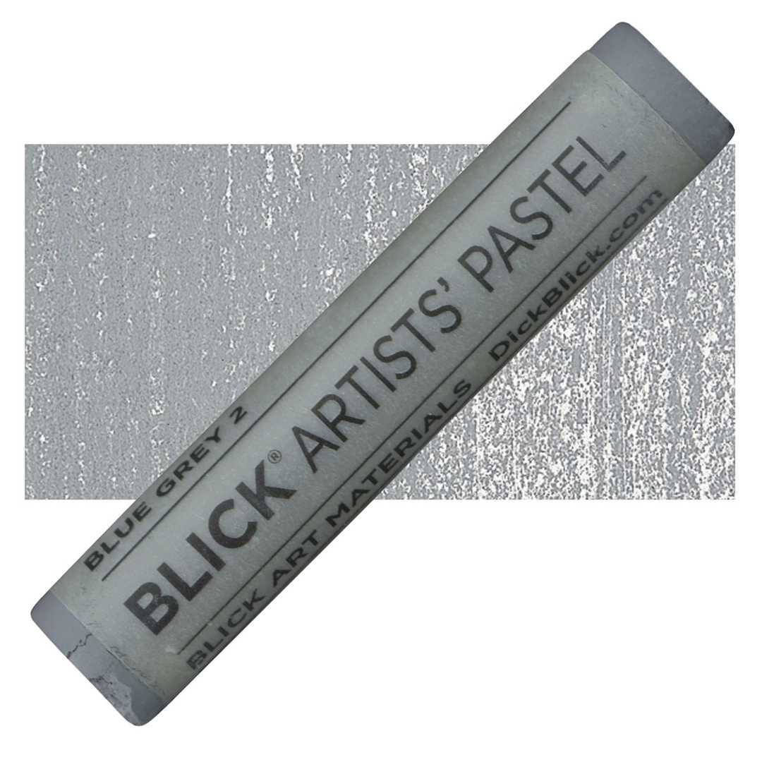 Open in modal - Blick Artists' Soft Pastel - Blue Gray 2 pastel and swatch