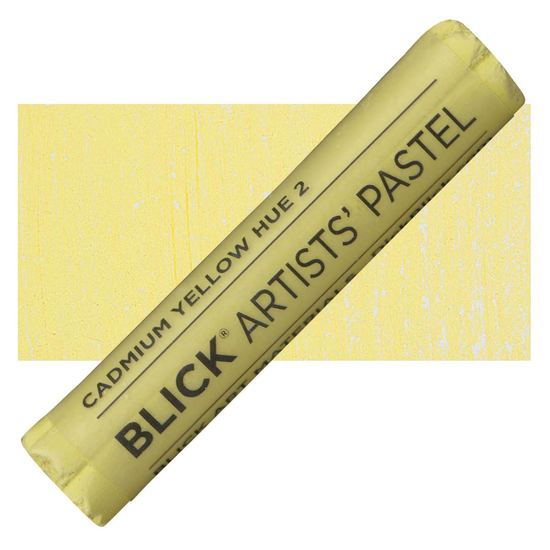 Open in modal - Blick Artists' Soft Pastel - Cadmium Yellow Hue 2 pastel and swatch