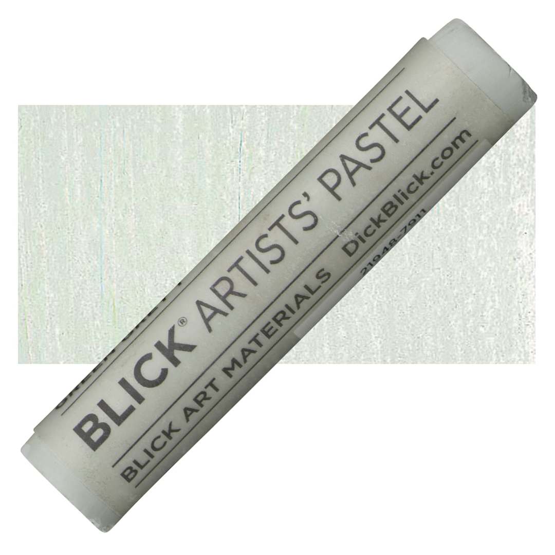 Open in modal - Blick Artists' Soft Pastel - Green Gray 1 pastel and swatch