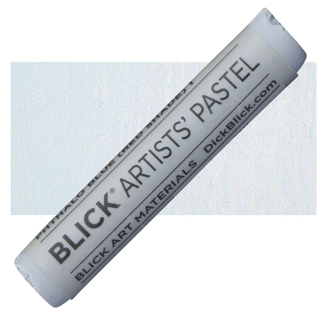 Open in modal - Blick Artists' Soft Pastel - Phthalo Blue (Red Shade) 1 pastel and swatch