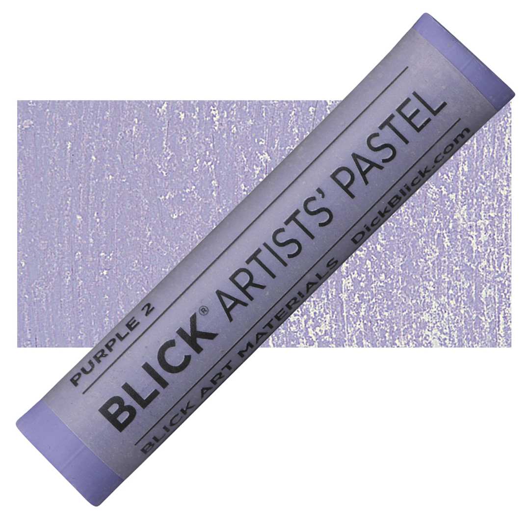 Open in modal - Blick Artists' Soft Pastel - Purple 2 pastel and swatch