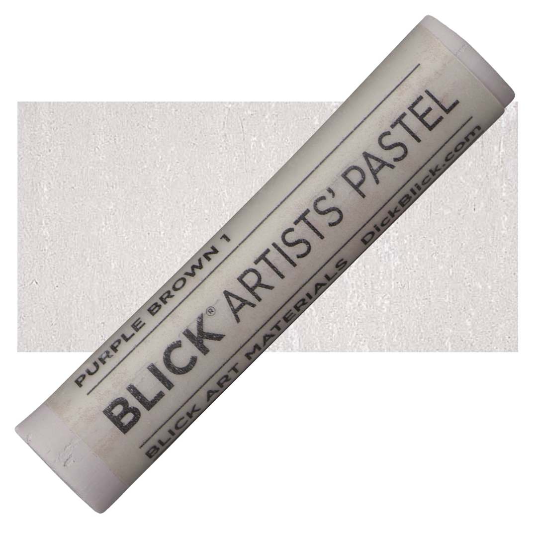 Open in modal - Blick Artists' Soft Pastel - Purple Brown 1 pastel and swatch