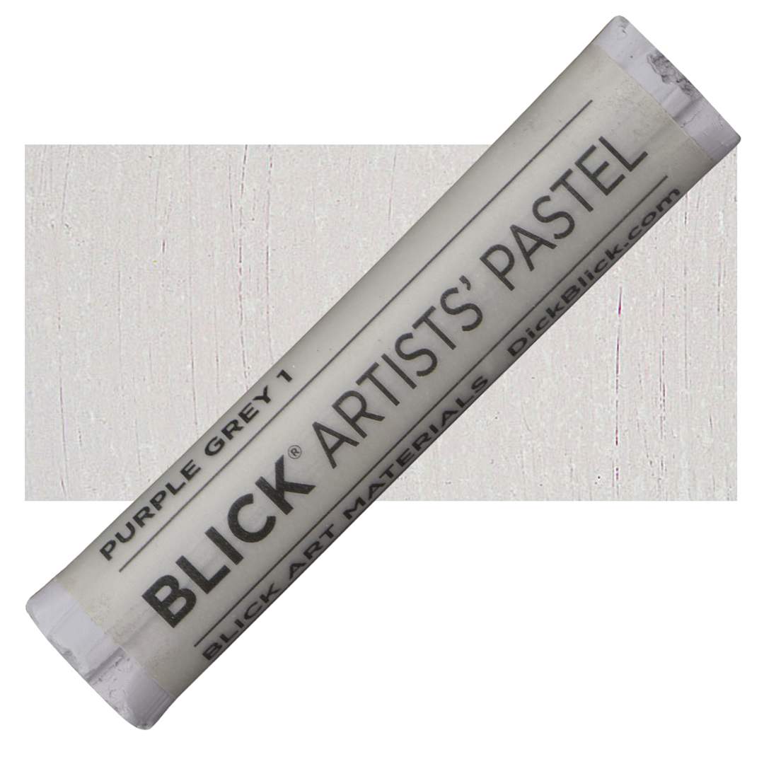 Open in modal - Blick Artists' Soft Pastel - Purple Gray 1 pastel and swatch
