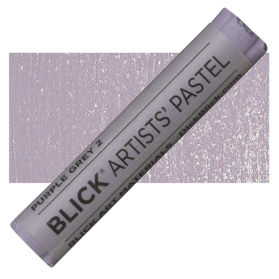 Open in modal - Blick Artists' Soft Pastel - Purple Gray 2 pastel and swatch