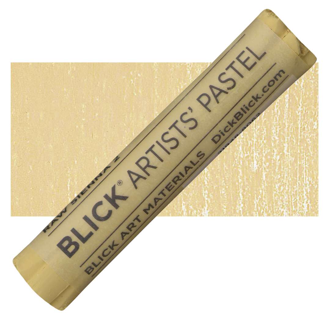 Open in modal - Blick Artists' Soft Pastel - Raw Sienna 2 pastel and swatch