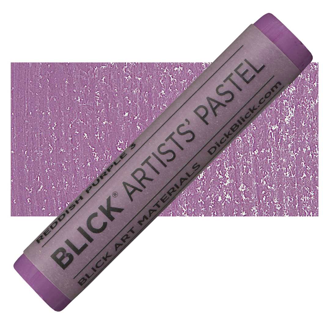 Open in modal - Blick Artists' Soft Pastel - Reddish Purple 3 pastel and swatch