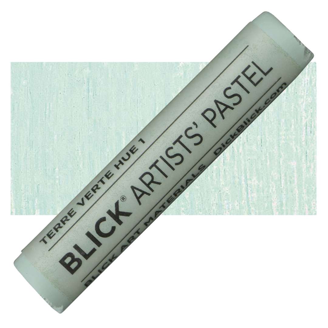 Open in modal - Blick Artists' Soft Pastel - Terre Verte Hue 1 pastel and swatch