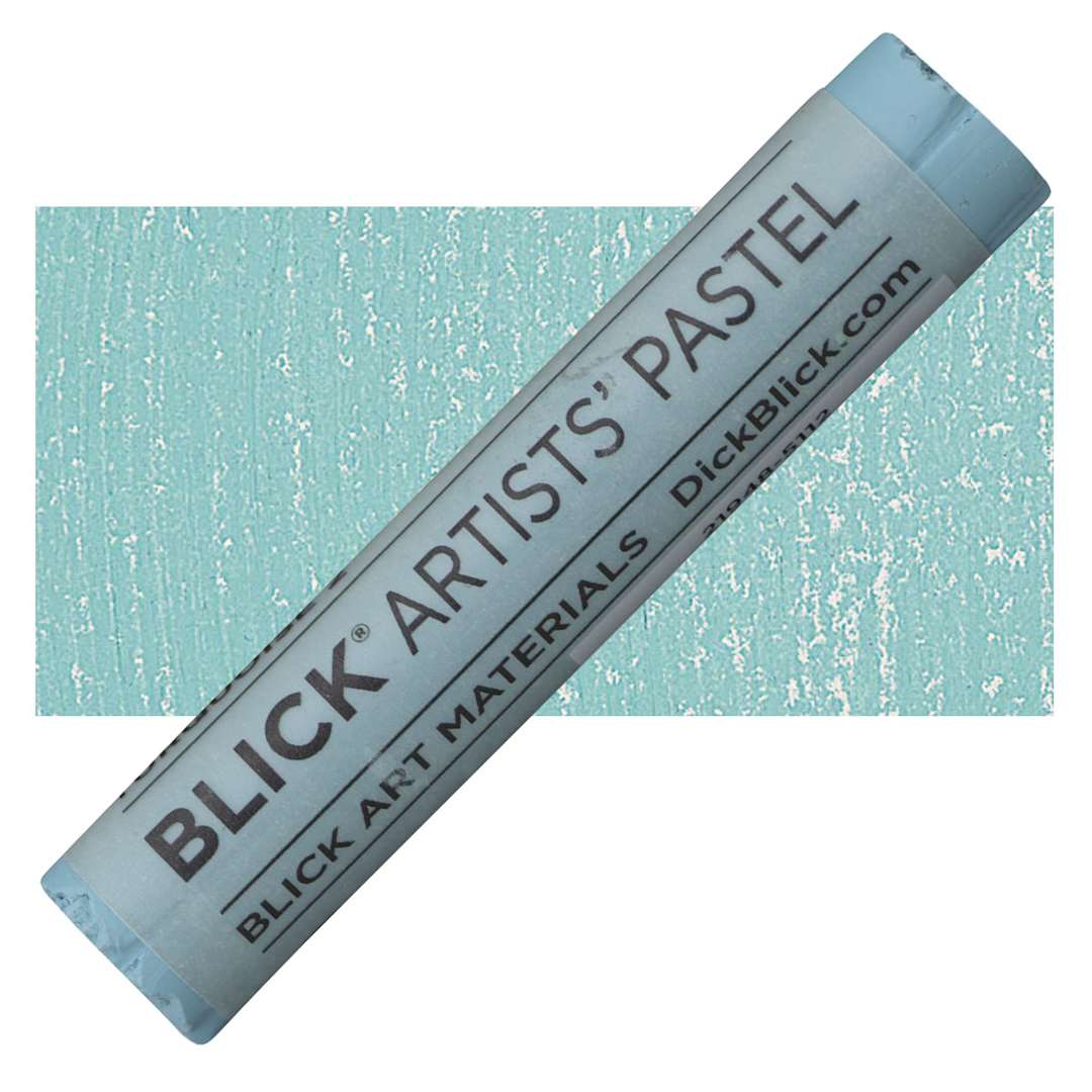 Open in modal - Blick Artists' Soft Pastel - Turquoise 2 pastel and swatch