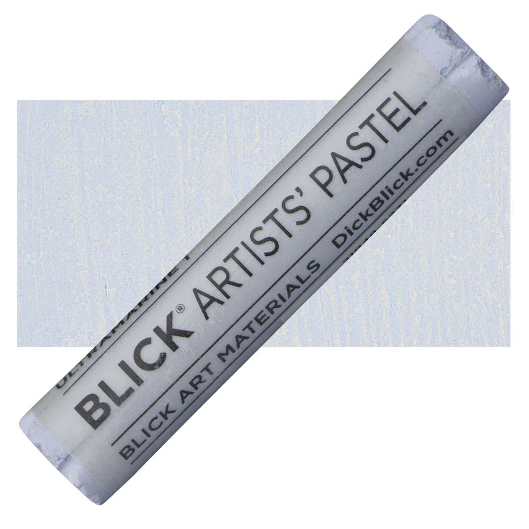 Open in modal - Blick Artists' Soft Pastel - Ultramarine 1 pastel and swatch