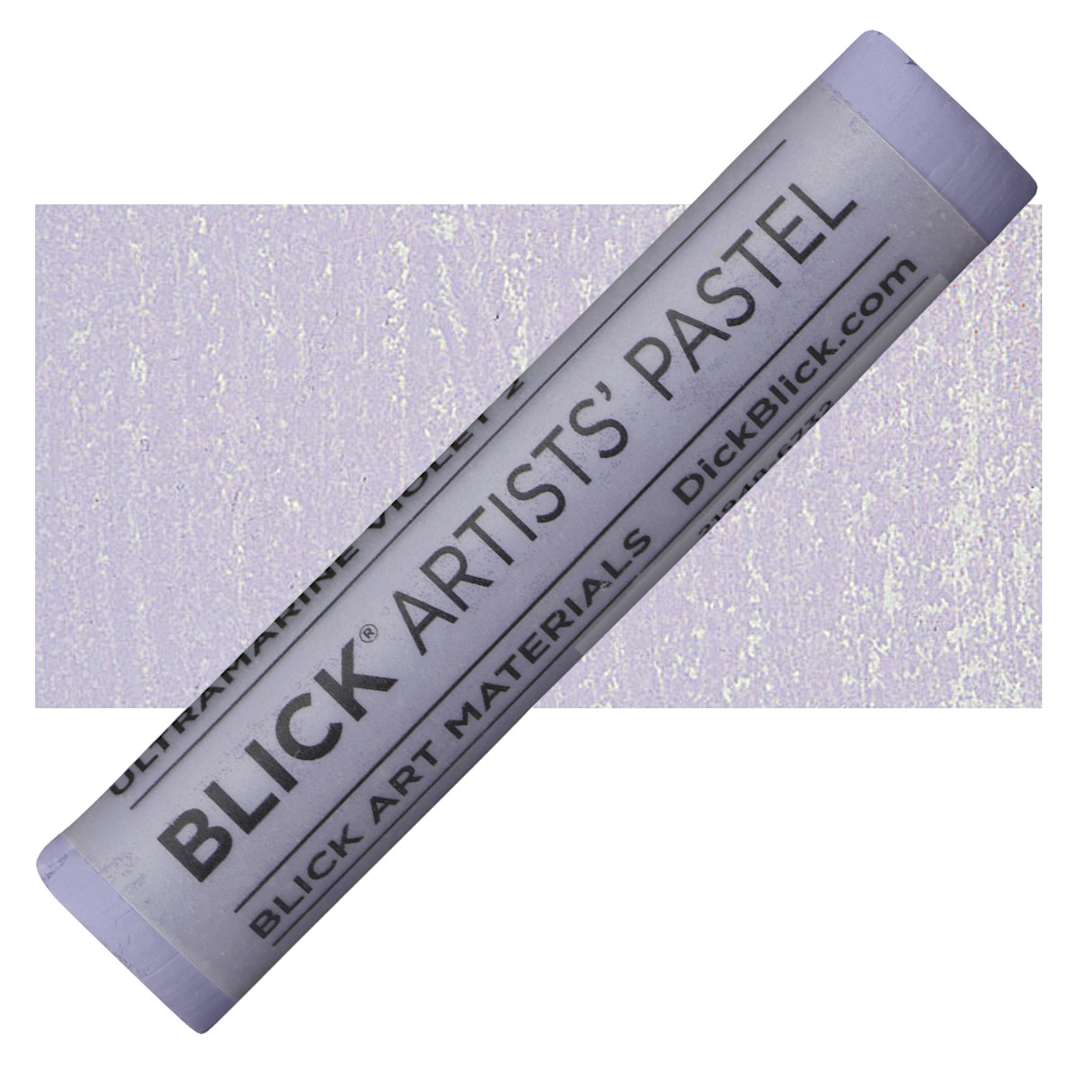 Open in modal - Blick Artists' Soft Pastel - Ultramarine Violet 2 pastel and swatch