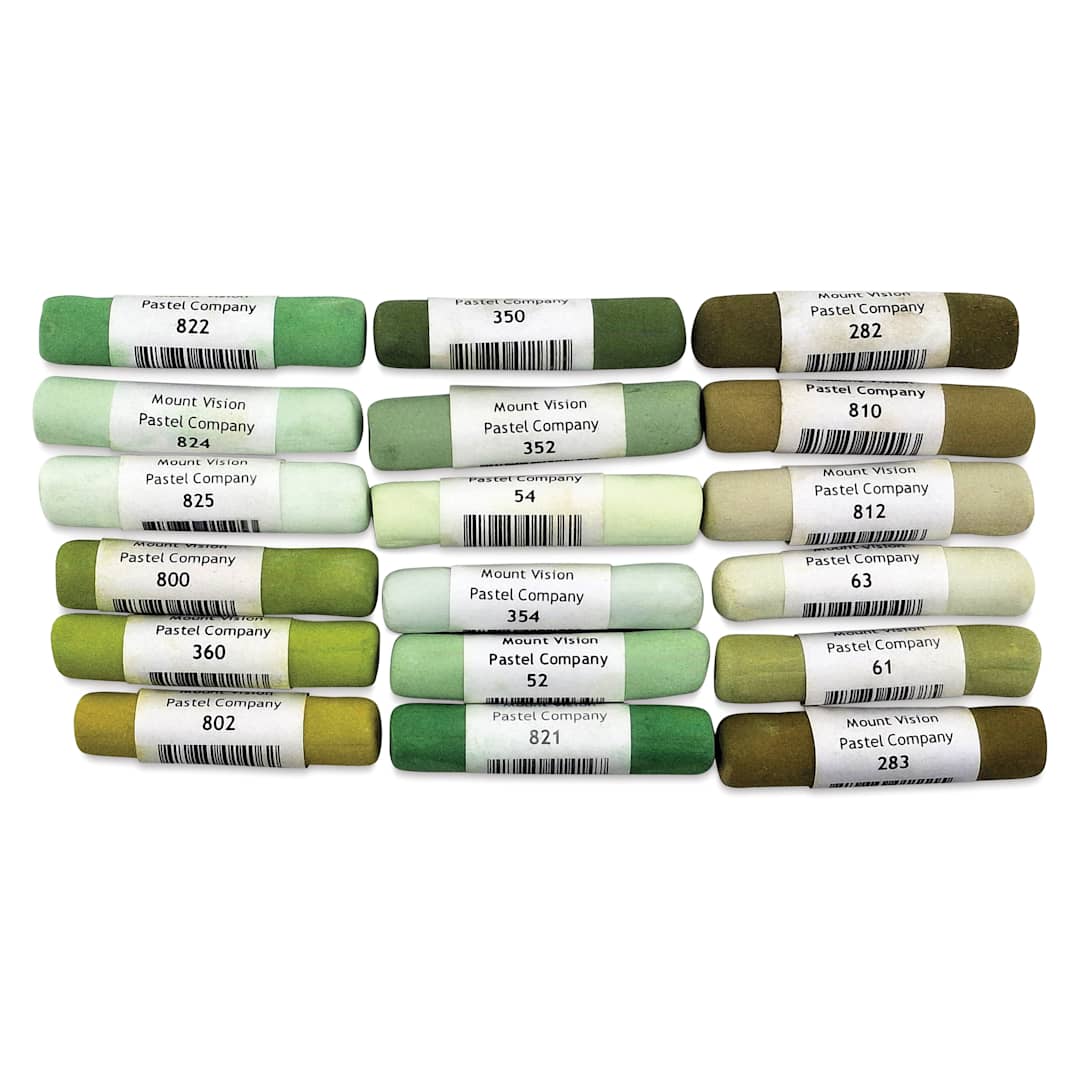 Open in modal - Mount Vision Soft Pastel Set - Warm Landscape Green, Set of 18
