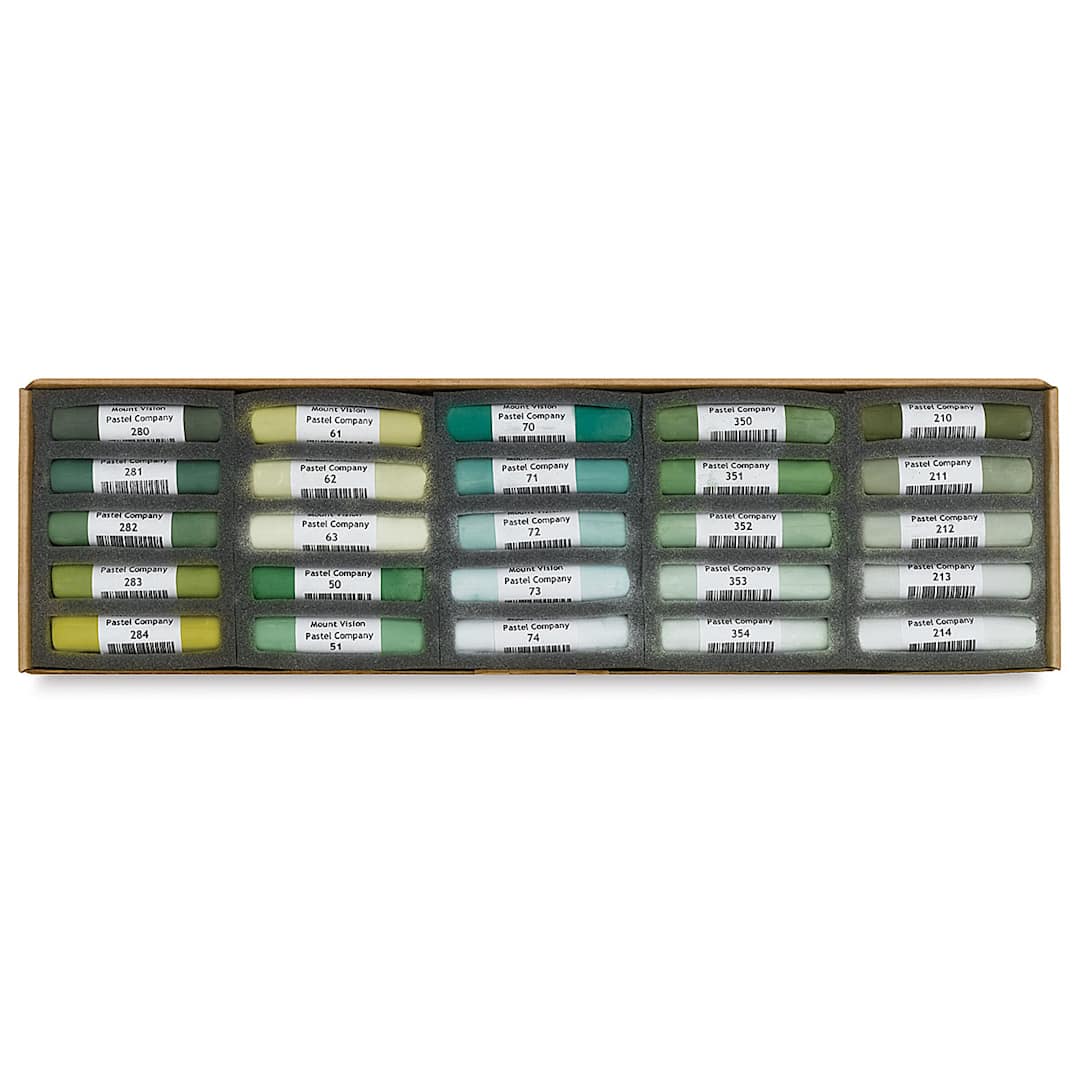 Open in modal - Mount Vision Soft Pastel Set - Landscape Green , Set of 25