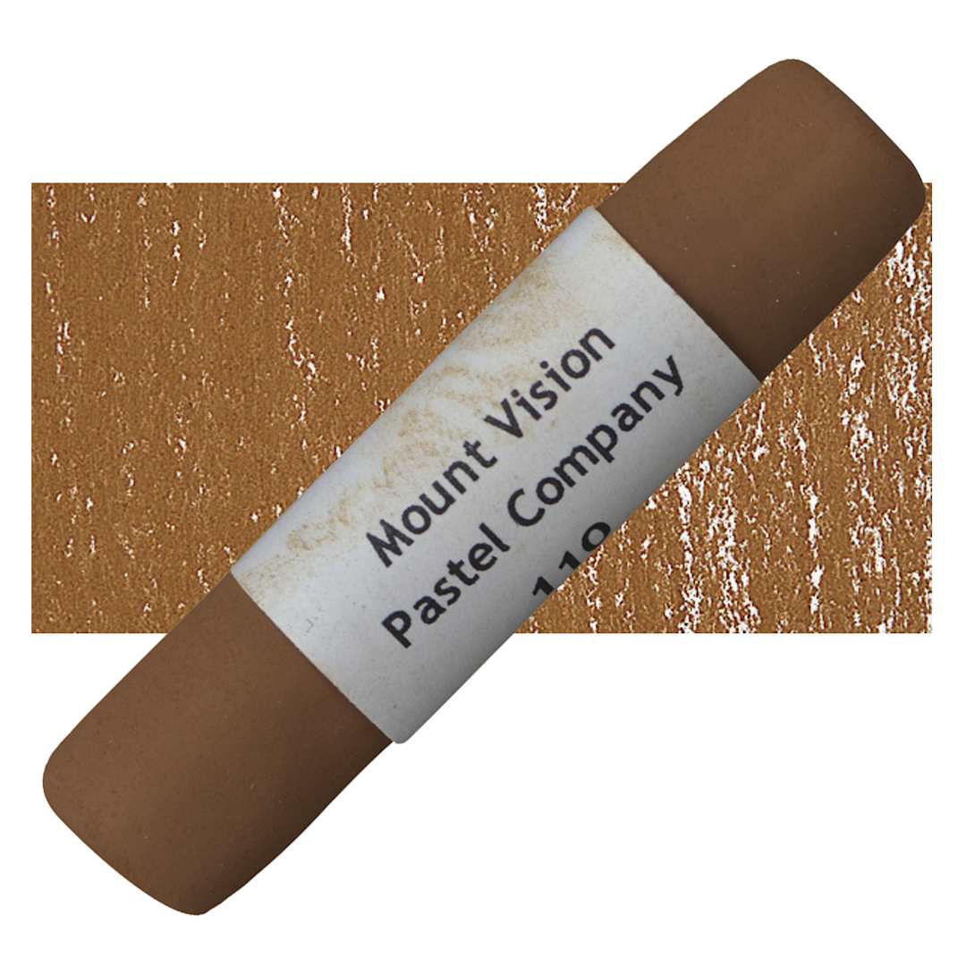 Open in modal - Mount Vision Handmade Pastel - Burnt Umber 110 pastel and swatch