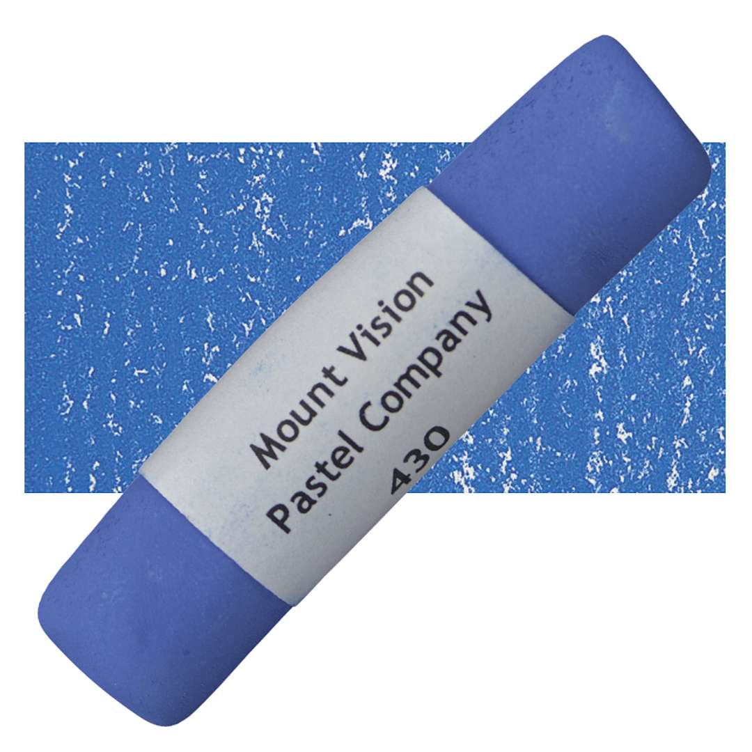 Open in modal - Mount Vision Handmade Pastel - Cobalt Blue 430 pastel and swatch