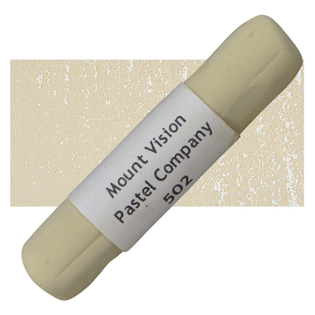 Open in modal - Mount Vision Handmade Pastel - Cool Tan (Green) 502 pastel and swatch
