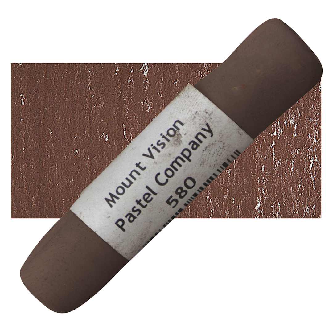 Open in modal - Mount Vision Handmade Pastel - Dark Brown 580 pastel and swatch