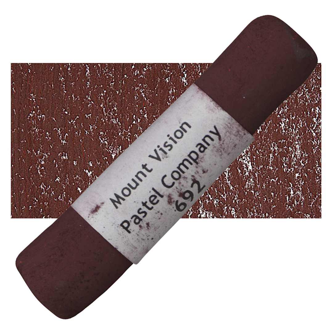 Open in modal - Mount Vision Handmade Pastel - Dark Red Brown 692 pastel and swatch