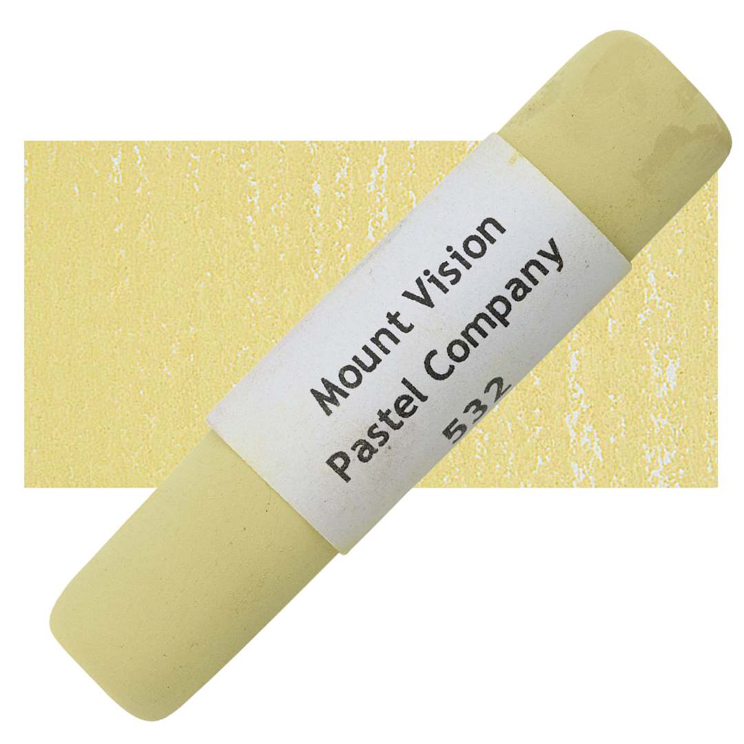 Open in modal - Mount Vision Handmade Pastel - Dirt Yellow Green 532 pastel and swatch