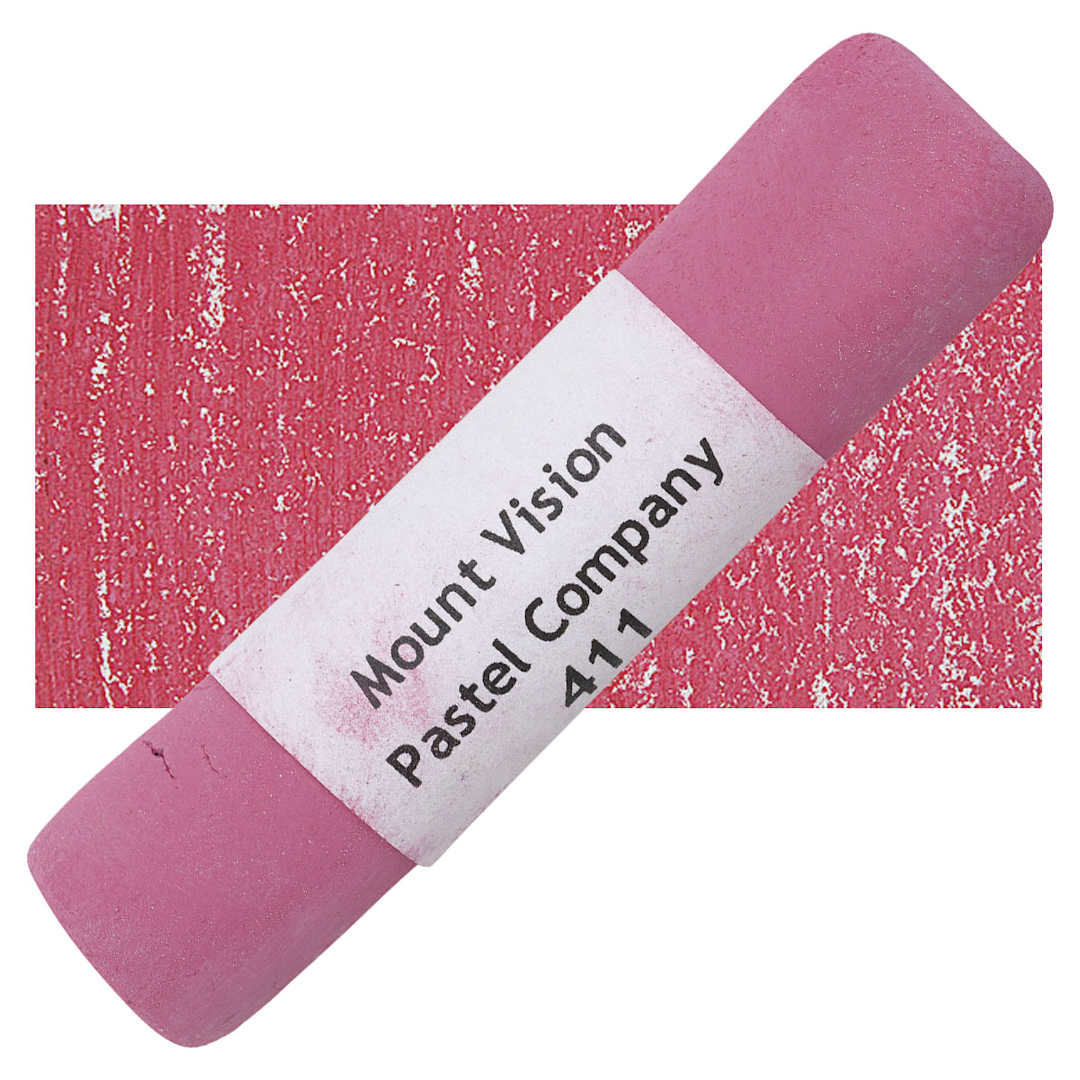 Open in modal - Mount Vision Handmade Pastel - Quinacridone Red 411 pastel and swatch