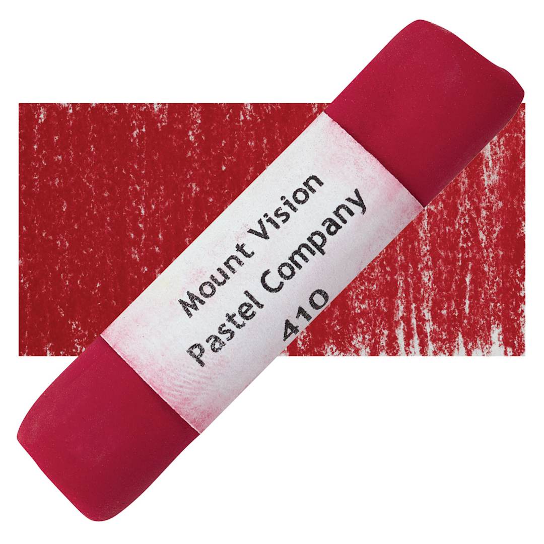 Open in modal - Mount Vision Handmade Pastel - Quinacridone Red 410 pastel and swatch
