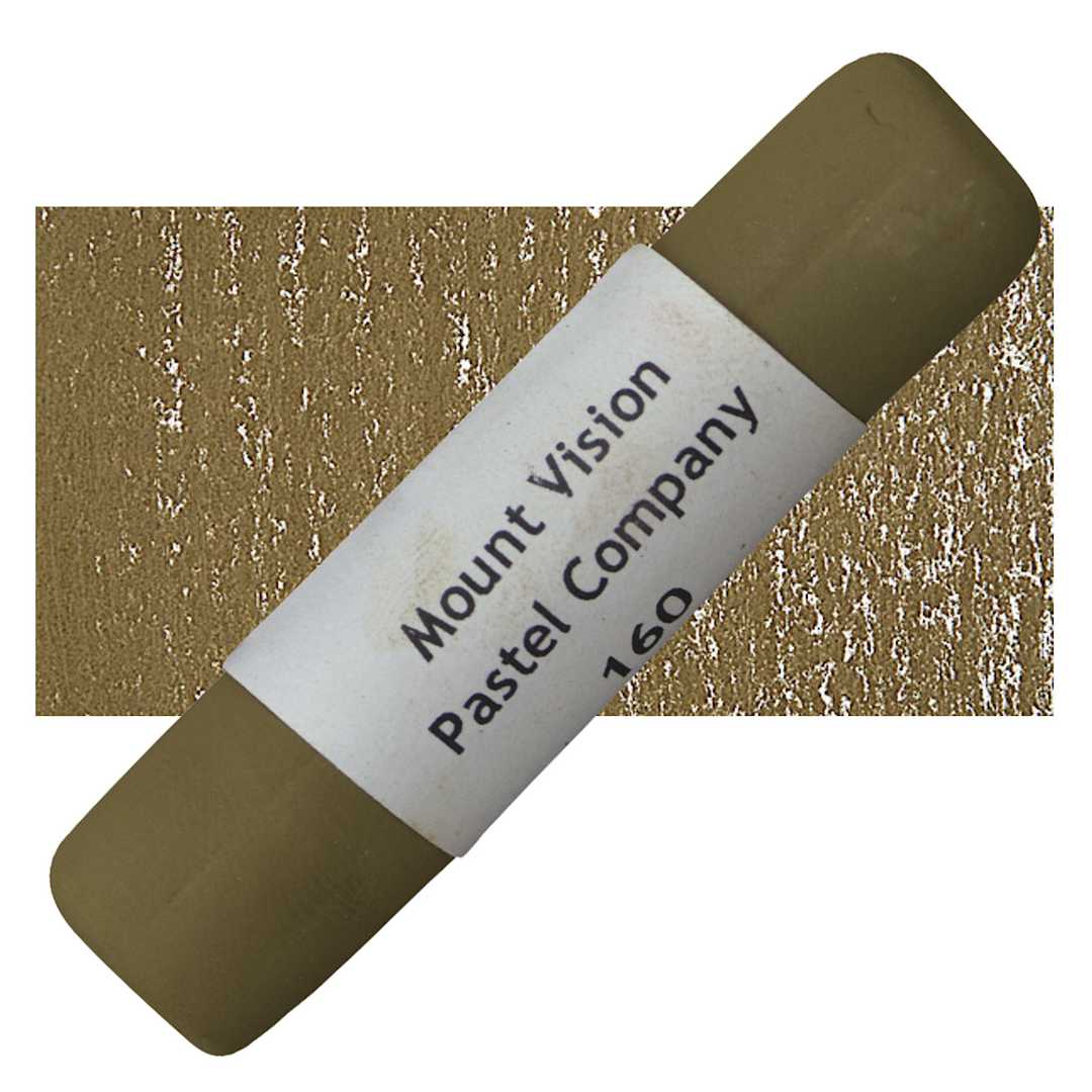 Open in modal - Mount Vision Handmade Pastel - Raw Umber 160 pastel and swatch