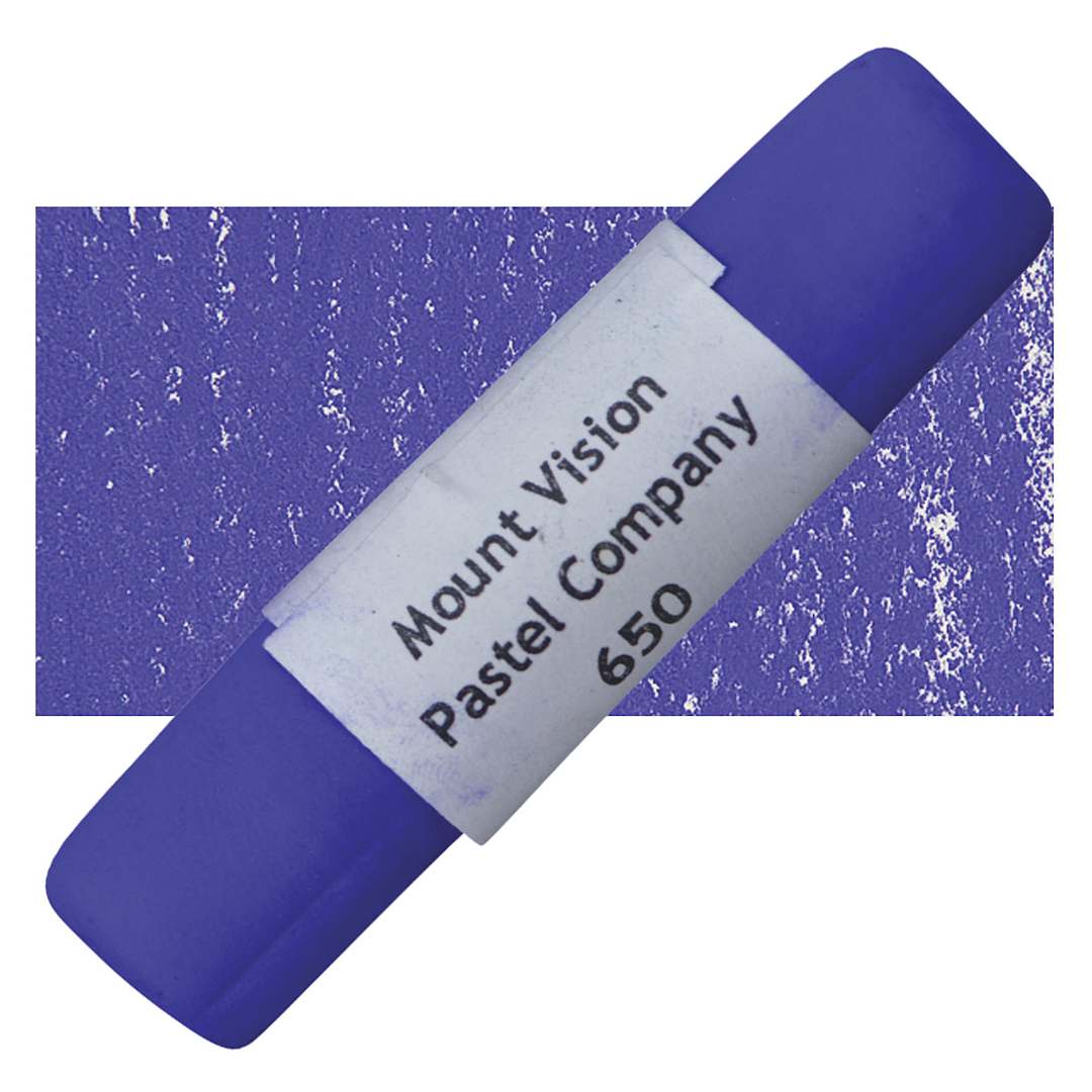 Open in modal - Mount Vision Handmade Pastel - Rich Violet 650 pastel and swatch