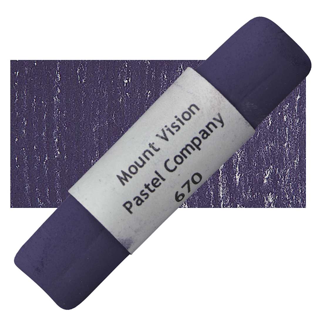 Open in modal - Mount Vision Handmade Pastel - Thunderstorm Violet 670 pastel and swatch