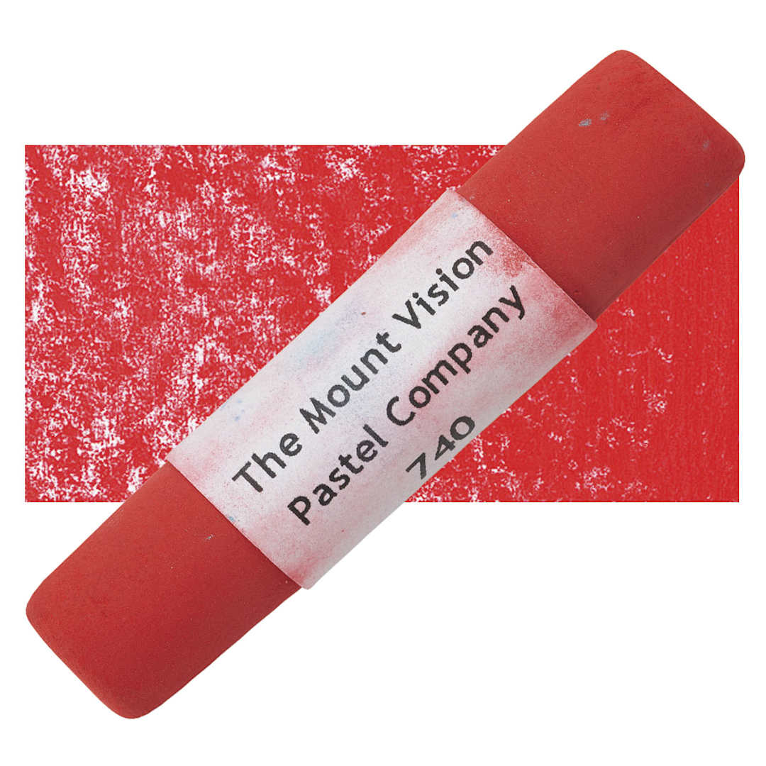 Open in modal - Mount Vision Handmade Pastel - Tropical Red Yellow 740 pastel and swatch