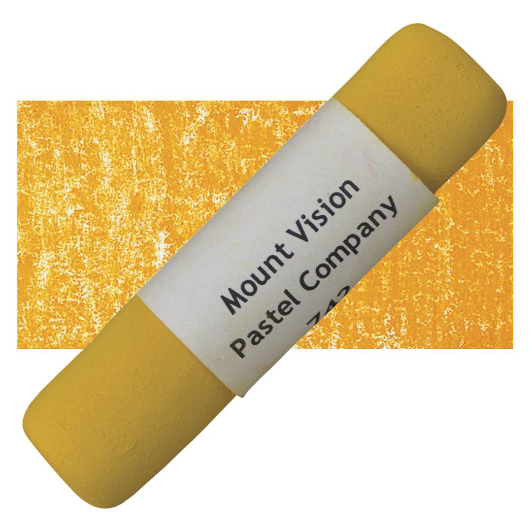 Open in modal - Mount Vision Handmade Pastel - Tropical Red Yellow 742 pastel and swatch