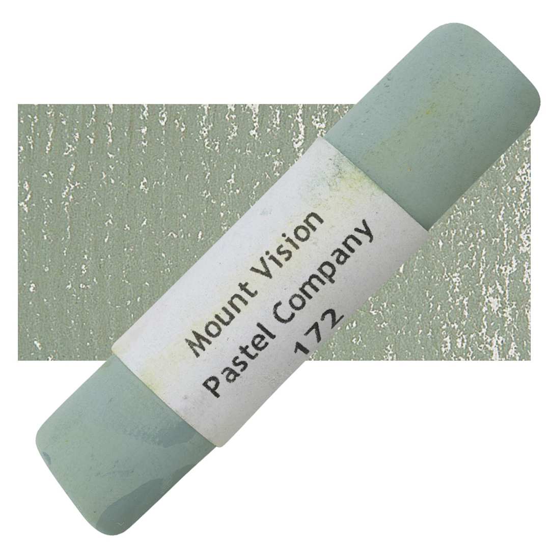 Open in modal - Mount Vision Handmade Pastel - Warm Greenish Gray 172 pastel and swatch