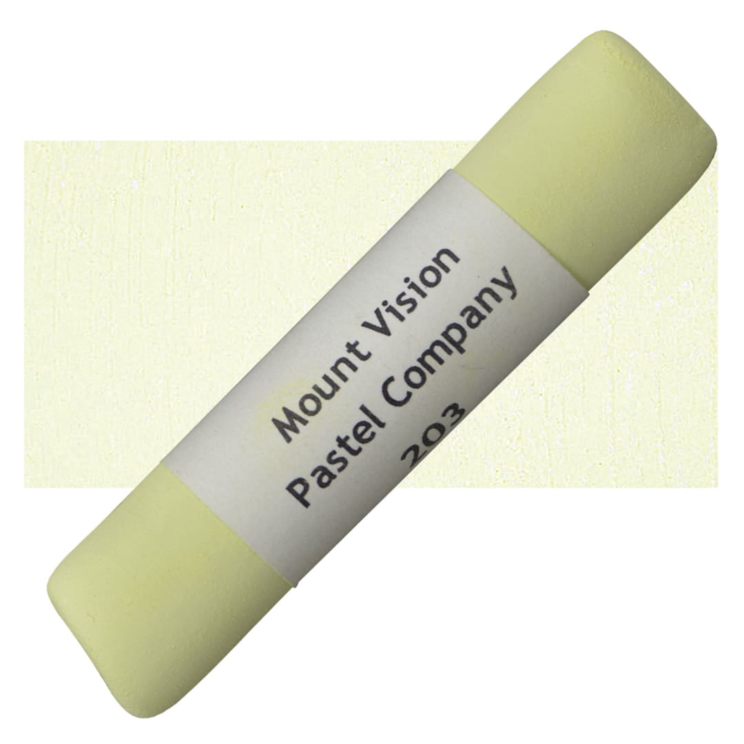 Open in modal - Mount Vision Handmade Pastel - Yellow Green 203 pastel and swatch