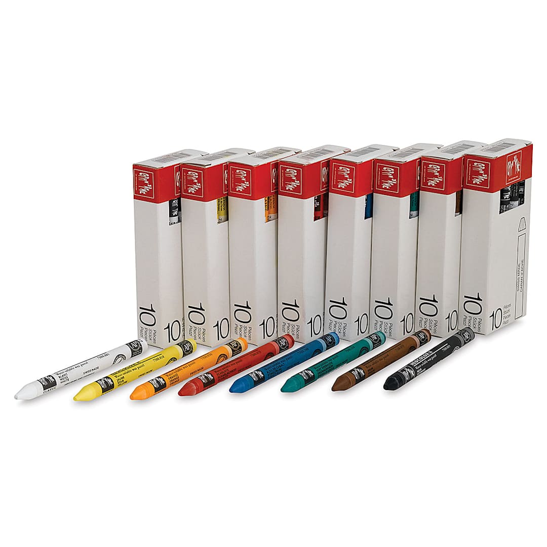Open in modal - Caran d'Ache Neocolor II Aquarelle Artists' Pastels - Class Pack of 80, Assorted Colors