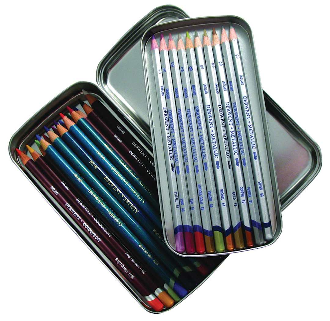 Open in modal - Pencil Tin Stores 42 8 mm Pencils or 33 9mm Pencils - Peggable