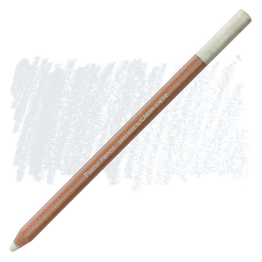 Open in modal - Caran d'Ache Pastel Pencil - Chinese White pencil and swatch