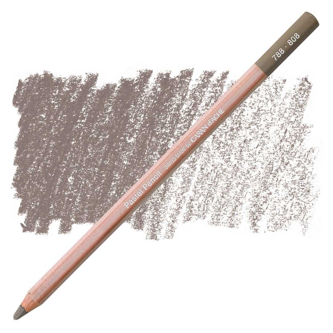 Open in modal - Caran d'Ache Pastel Pencil - French Gray pencil and swatch