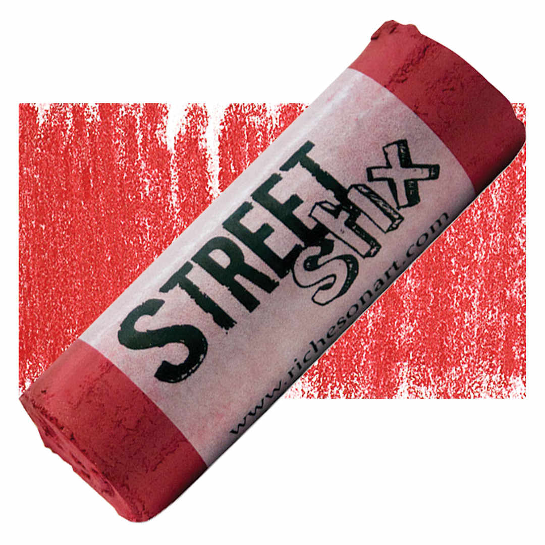 Open in modal - Richeson Street Stix Pavement Pastel - Red 142 pastel and swatch