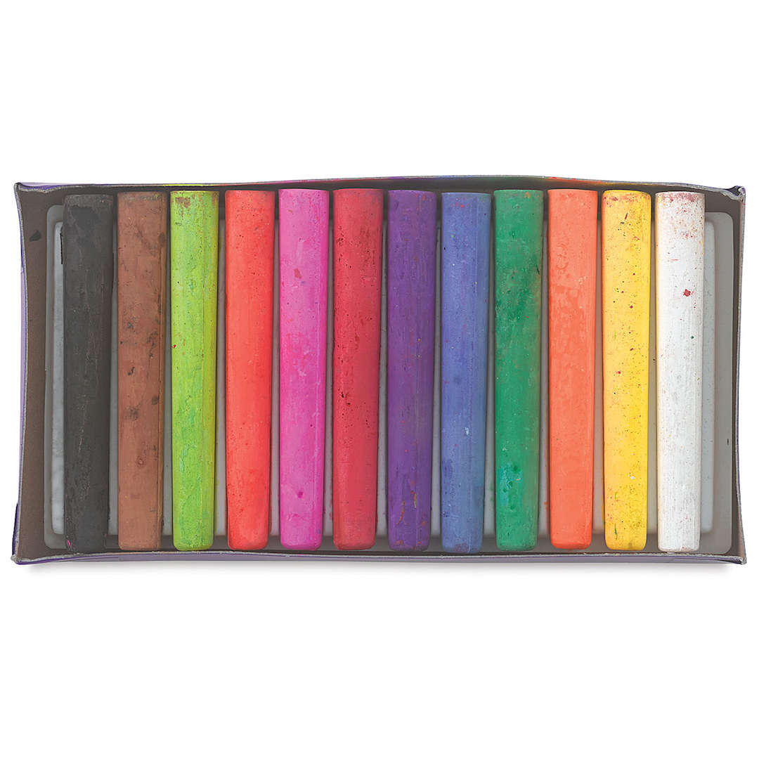 Open in modal - Prang Ambrite Paper Chalk - Set of 12