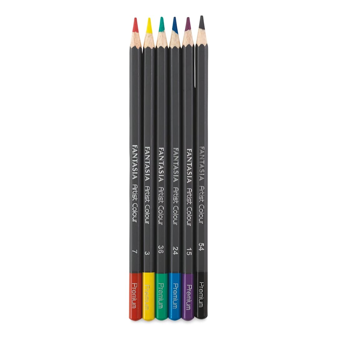 Open in modal - Fantasia Colored Pencil Set - Assorted Colors, Set of 6 (set contents)