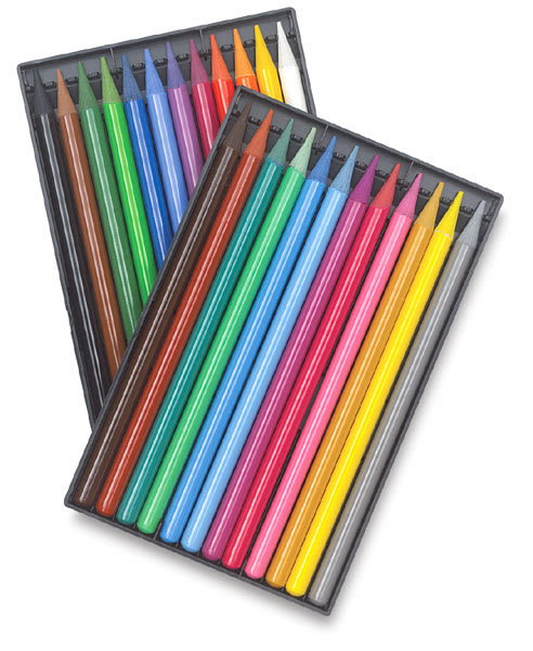 Open in modal - Koh-I-Noor Progresso Woodless Colored Pencils, Set of 24 (Inside Packaging)
