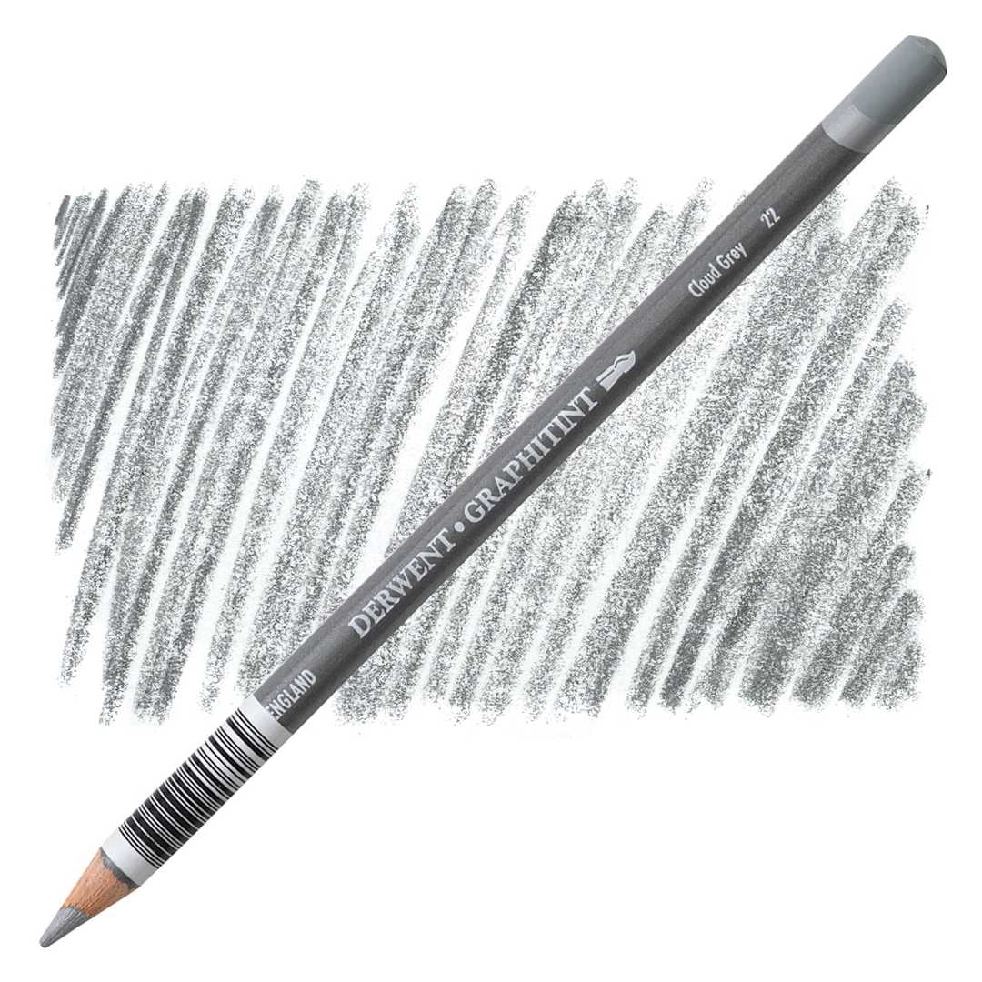 Open in modal - Derwent Graphitint Pencil - Cloud Grey pencil and swatch